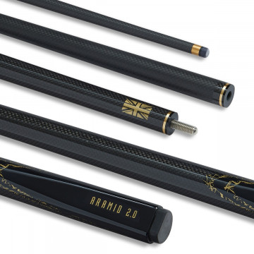 ARAMID SNOOKER CUE GRAPHITE 10MM BLACK